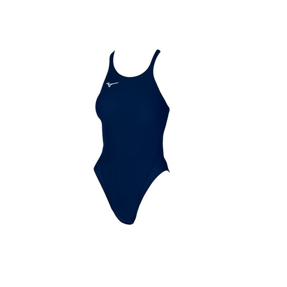 Damske Plavky Mizuno EXER Thick Strap Námornícka Modrá Vypredaj CBIW37254